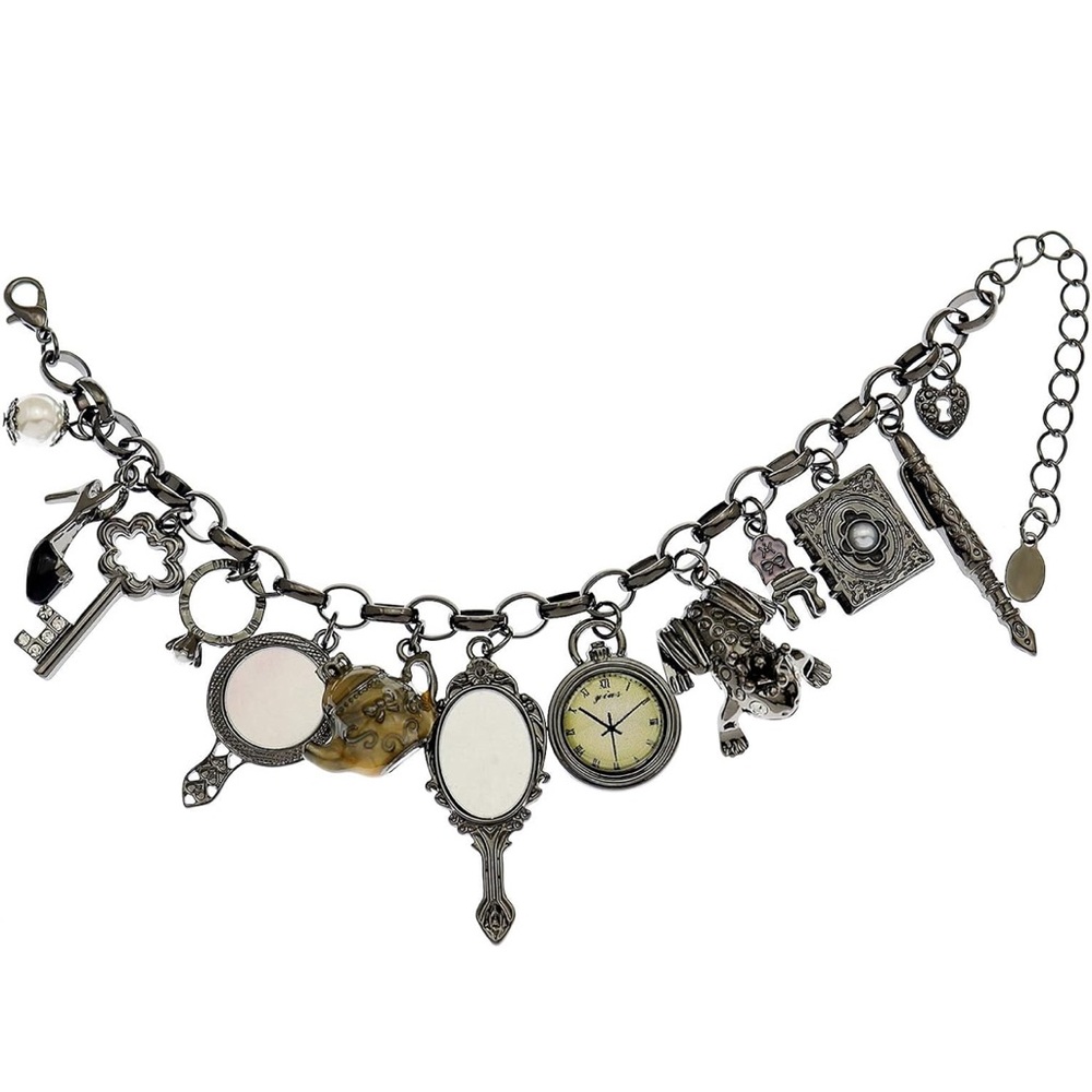 Charming Silver Bracelet‎ with Unique Pendants